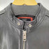 ディーゼル DIESEL timeless ラムレザーシングルライダースジャケット メンズ import:M