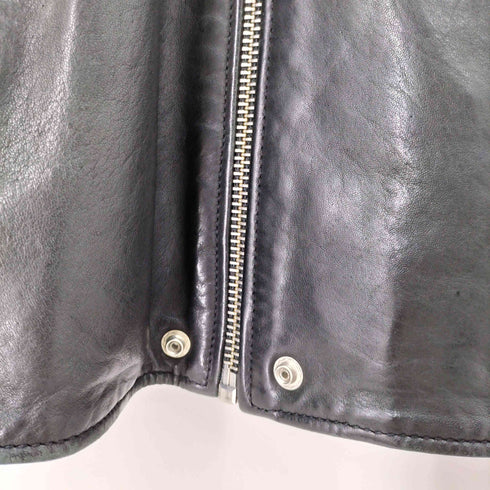 ディーゼル DIESEL timeless ラムレザーシングルライダースジャケット メンズ import:M