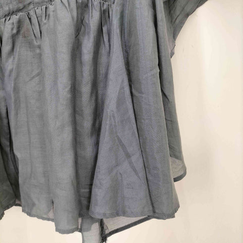 ドレステリア DRESSTERIOR 24SS コットン シルク フレアスリーブ ブラウス レディース JPN:38