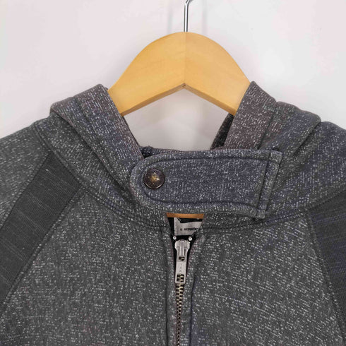 エンジニアードガーメンツ Engineered Garments 生地切替 チンスト ダブルジッパー ラグラン ジップアップパーカー メンズ import:S