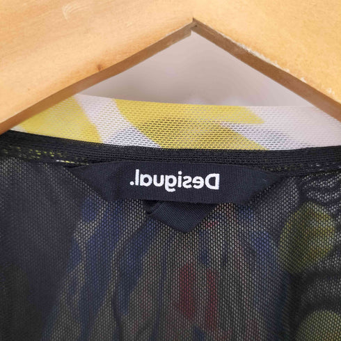 デシグアル Desigual 21SS アーティ花柄プリントとギャザーデザインのレディーススリムTシャツ レディース JPN:M