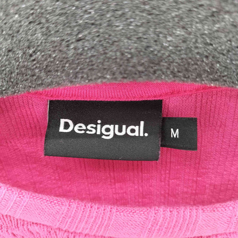 デシグアル Desigual 23SS テクスチャー メリヤス編みTシャツ レディース JPN:M