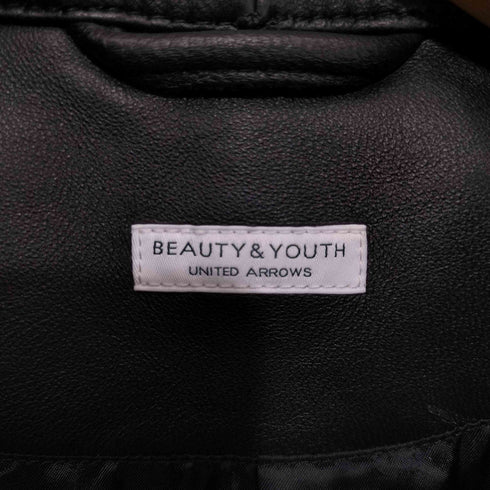 ビューティーアンドユースユナイテッドアローズ BEAUTY & YOUTH UNITED ARROWS 22AW BY シープ シングル ライダースジャケット メンズ JPN:L