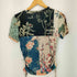 デシグアル Desigual 21SS ギャザーとデジタルプリントパッチワーク入りレディーススリムTシャツ レディース JPN:M