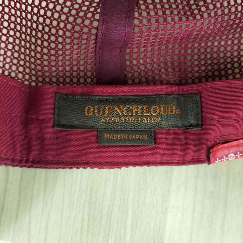 QUENCHLOUD パッチデザイン メッシュキャップ メンズ