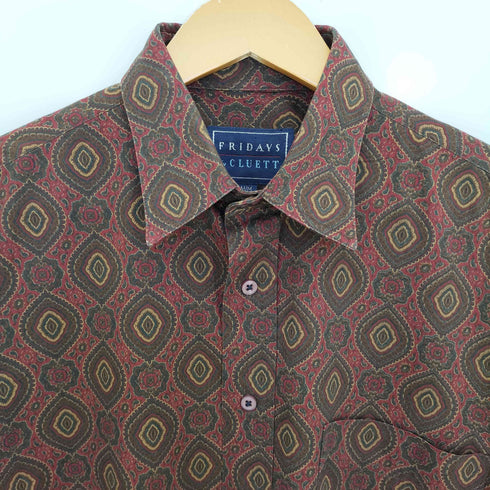 FRIDAYS CLUETT レーヨン混 ペイズリーシャツ メンズ import:M
