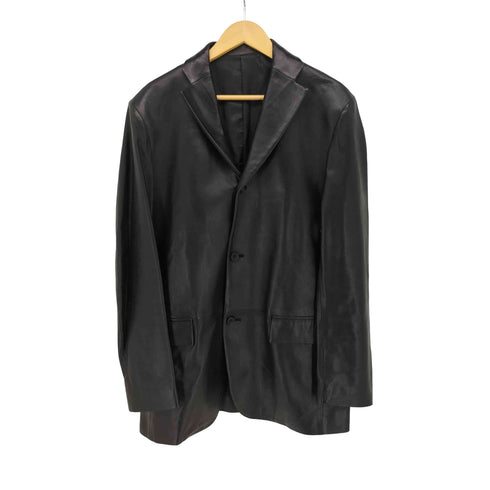 バーニーズニューヨーク BARNEYS NEWYORK シープスキン 三つボタン テーラードジャケット メンズ EUR:52