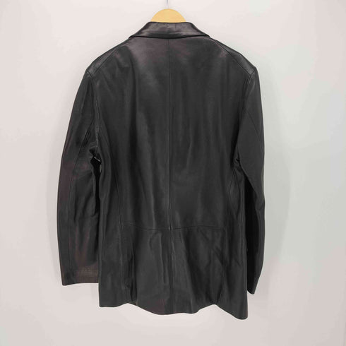 バーニーズニューヨーク BARNEYS NEWYORK シープスキン 三つボタン テーラードジャケット メンズ EUR:52