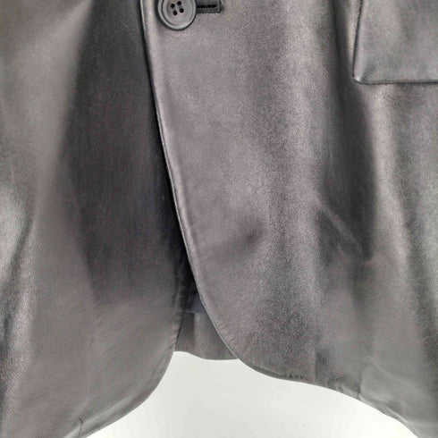 バーニーズニューヨーク BARNEYS NEWYORK シープスキン 三つボタン テーラードジャケット メンズ EUR:52