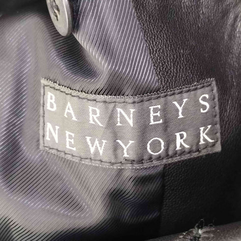 バーニーズニューヨーク BARNEYS NEWYORK シープスキン 三つボタン テーラードジャケット メンズ EUR:52