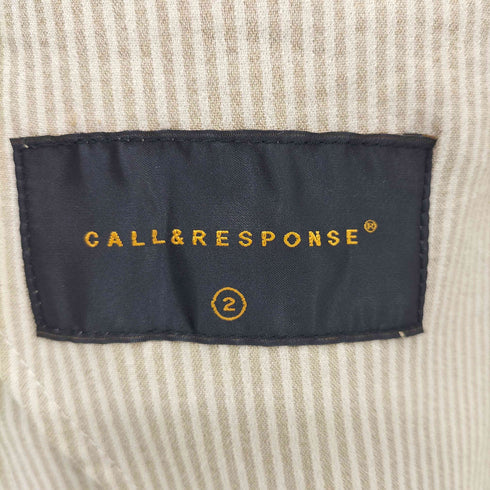 コールアンドレスポンス CALL&RESPONSE ストライプシアーテーラードジャケット メンズ 2