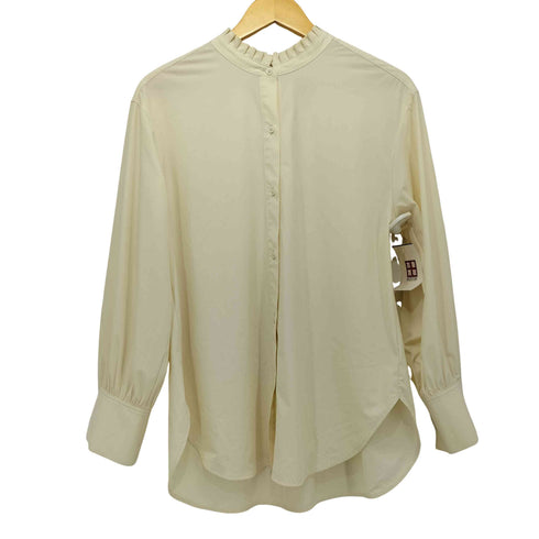 ユナイテッドアローズグリーンレーベルリラクシング UNITED ARROWS green label relaxing フリル ネック ギャザー ブラウス レディース FREE