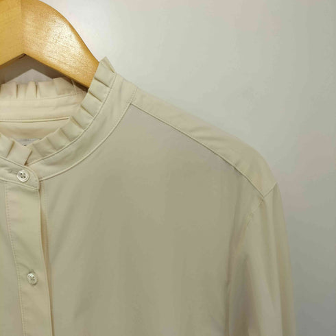 ユナイテッドアローズグリーンレーベルリラクシング UNITED ARROWS green label relaxing フリル ネック ギャザー ブラウス レディース FREE