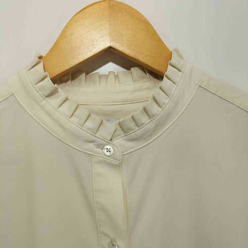 ユナイテッドアローズグリーンレーベルリラクシング UNITED ARROWS green label relaxing フリル ネック ギャザー ブラウス レディース FREE