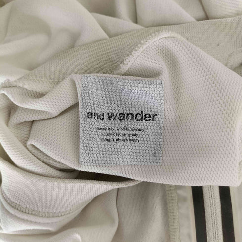 アンドワンダー and wander polyester seamless Tee ポリエステル シームレス Tシャツ メンズ