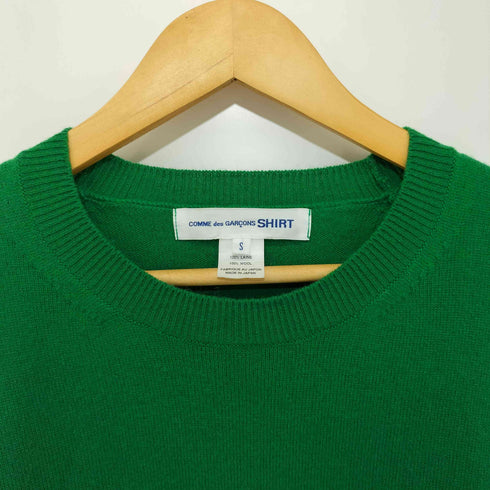 コムデギャルソンシャツ COMME des GARCONS SHIRT 日本製 ハイゲージウールクルーネックニット メンズ JPN:S