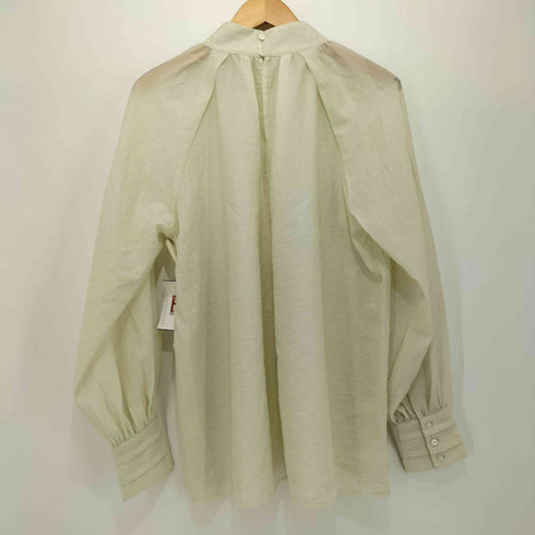 ユナイテッドアローズグリーンレーベルリラクシング UNITED ARROWS green label relaxing 23AW シアー ワッシャー ギャザー ブラウス レディース FREE