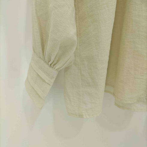 ユナイテッドアローズグリーンレーベルリラクシング UNITED ARROWS green label relaxing 23AW シアー ワッシャー ギャザー ブラウス レディース FREE