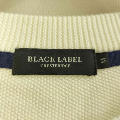 ブラックレーベルクレストブリッジ BLACK LABEL CRESTBRIDGE コットンポリ ボーダーニット メンズ M