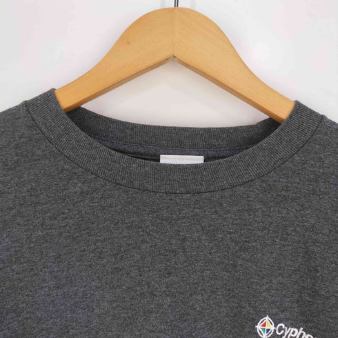 CYPHERCODE ロゴ刺繍 ロングスリーブTシャツ メンズ import:L