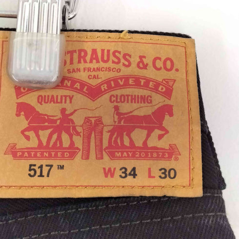 リーバイス Levis 517 ブーツカット ブラックアウト デニム メンズ 34×30