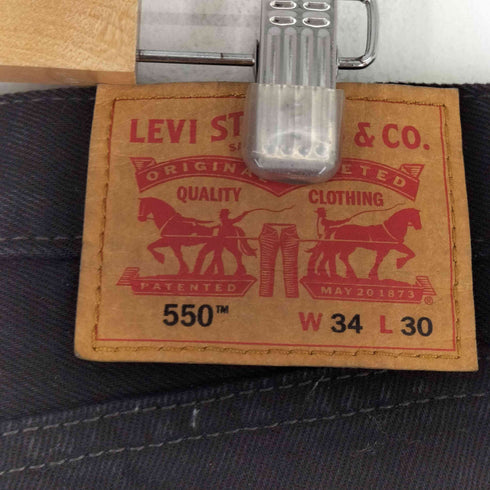リーバイス Levis 550 RELAXED FIT ブラックデニムパンツ メンズ 34×30