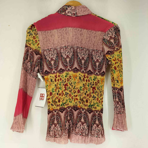 ST.HELENA 花柄プリーツ L/S シャツ レディース