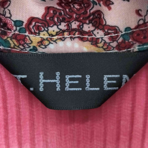 ST.HELENA 花柄プリーツ L/S シャツ レディース