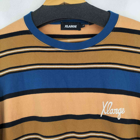 エクストララージ XLARGE マルチカラー ボーダー Tシャツ メンズ JPN:L