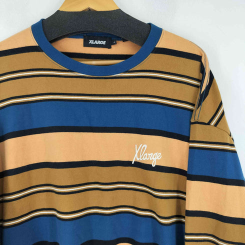 エクストララージ XLARGE マルチカラー ボーダー Tシャツ メンズ JPN:L