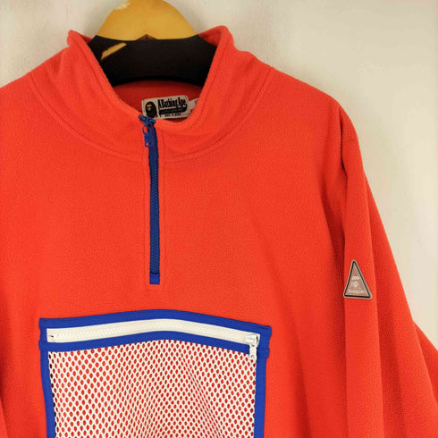アベイシングエイプ A BATHING APE ハーフジップフリースプルオーバー メンズ 2XL