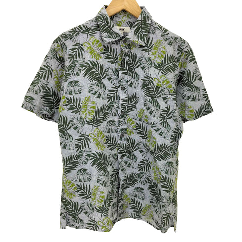 ジョセフアボード JOSEPH ABBOUD コットン リネン 総柄 S/S レギュラーカラー シャツ メンズ JPN:M