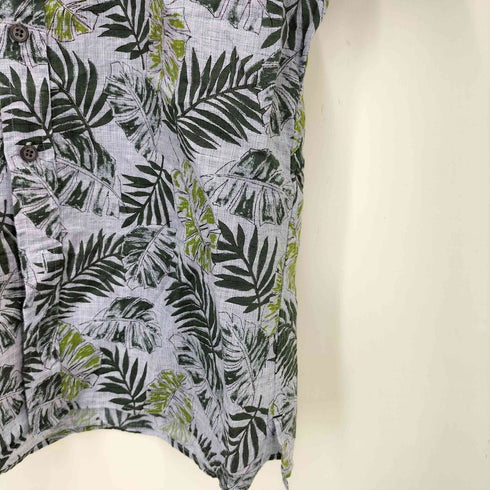 ジョセフアボード JOSEPH ABBOUD コットン リネン 総柄 S/S レギュラーカラー シャツ メンズ JPN:M