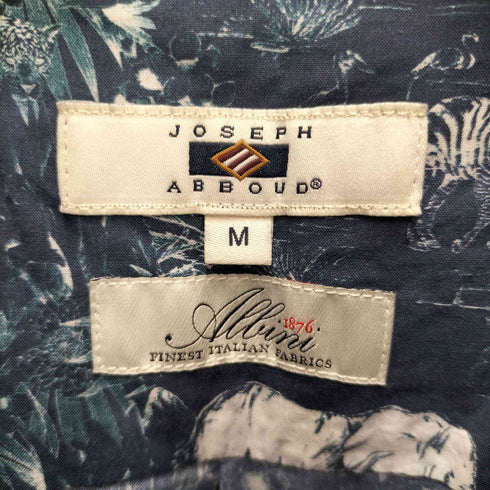 ジョセフアボード JOSEPH ABBOUD コットン アニマル 総柄 S/S レギュラーカラー シャツ メンズ JPN:M