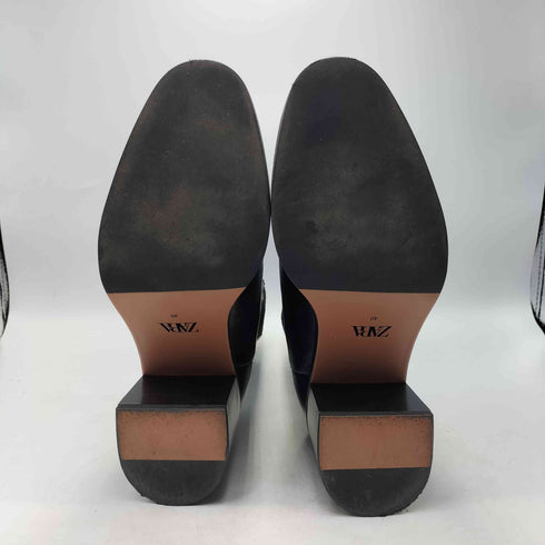 ザラ ZARA WIDE HEELED STRETCH ANKLE BOOTS ワイド ヒール ストレッチ アンクル ブーツ メンズ EUR:40