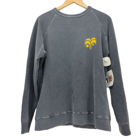 HAWAIIAN PALAKA USA製 両面プリント ラグランスリーブ クルーネック スウェット メンズ import:M