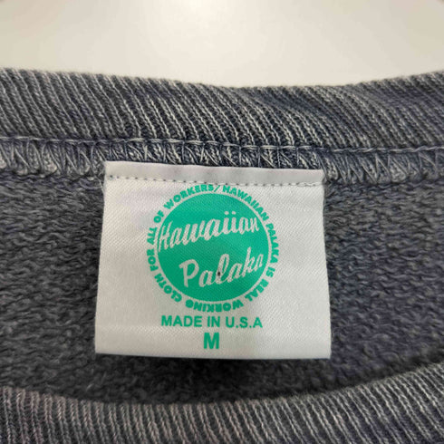 HAWAIIAN PALAKA USA製 両面プリント ラグランスリーブ クルーネック スウェット メンズ import:M