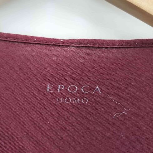 エポカウォモ Epoca uomo スパンコール デザイン フェイクレイヤード S/S カットソー Y2K メンズ EUR:48
