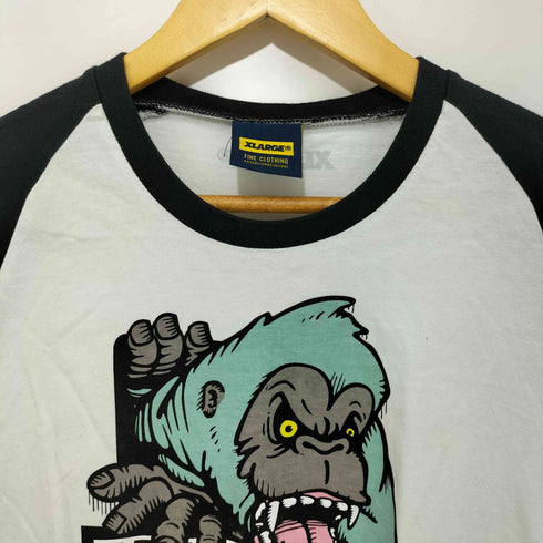 エクストララージ XLARGE バンドコラボ ラグランスリーブTシャツ レディース M
