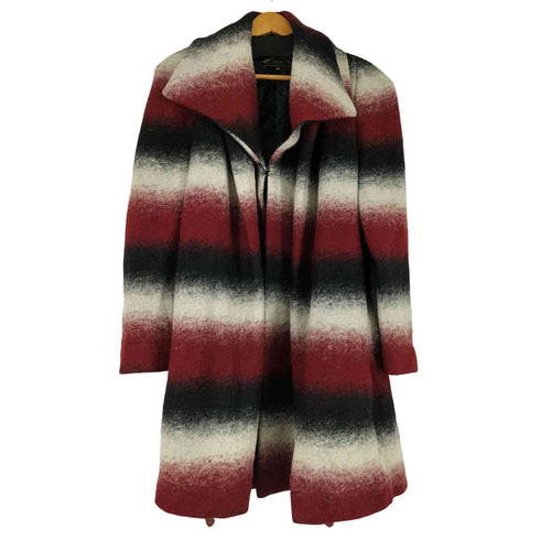 ヴィヴィアンウエストウッド アングロマニア Vivienne Westwood ANGLOMANIA ワンボタン ボーダー フロントタックデザイン コート レディース JPN:M