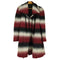 ヴィヴィアンウエストウッド アングロマニア Vivienne Westwood ANGLOMANIA ワンボタン ボーダー フロントタックデザイン コート レディース JPN:M