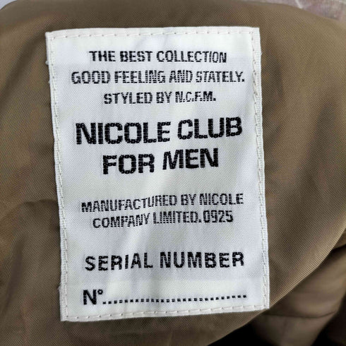 ニコルクラブフォーメン NICOLE CLUB FOR MEN テーラードジャケット メンズ EUR:46