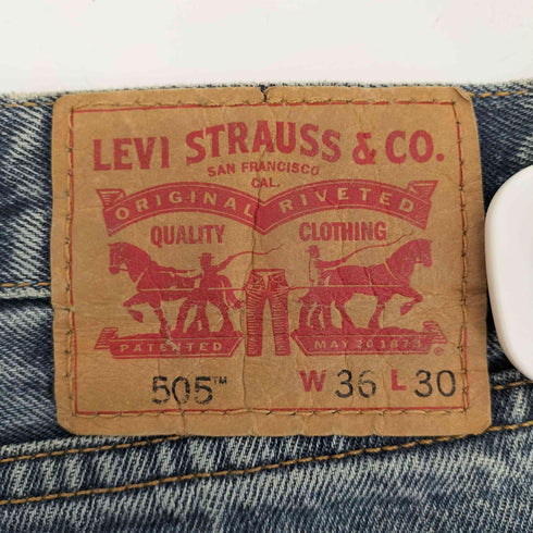 リーバイス Levis メキシコ製 505 ボタン裏4996 ジップフライ ストレートパンツ メンズ W36 L30
