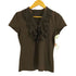 アナイ ANAYI フリルデザイン Vネック 半袖 Tシャツ レディース JPN:38