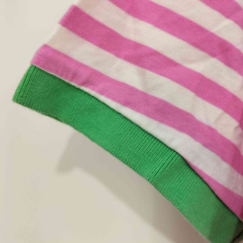 ポロバイラルフローレン Polo by RALPH LAUREN CUSTOM FIT ポニー刺繍 ボーダー ポロシャツ レディース M