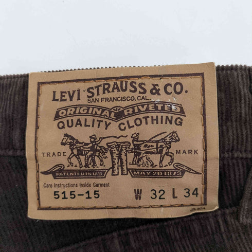 リーバイス Levis 1995年製 ボタン裏 J23C 日本製 白タブ 515-15 ジッパーフライ コーデュロイパンツ メンズ W32 L34