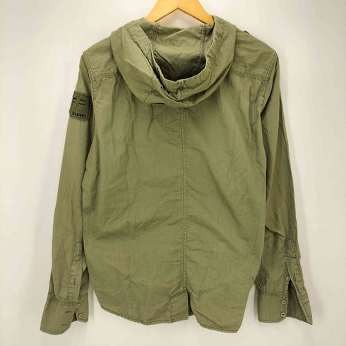 ディーゼルブラックゴールド DIESEL BLACK GOLD ヘリンボーン コットン シャツ ジャケット メンズ import:S