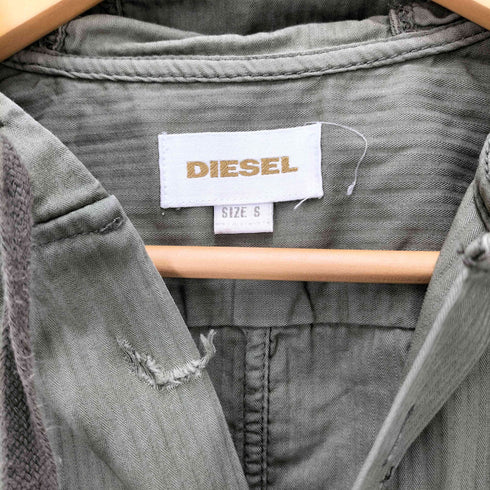 ディーゼルブラックゴールド DIESEL BLACK GOLD ヘリンボーン コットン シャツ ジャケット メンズ import:S