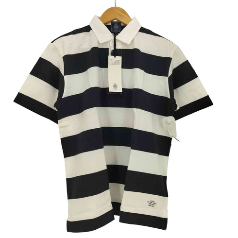 ジェイプレス J.PRESS ボーダーラグビー ジャージ ポロシャツ メンズ JPN:M