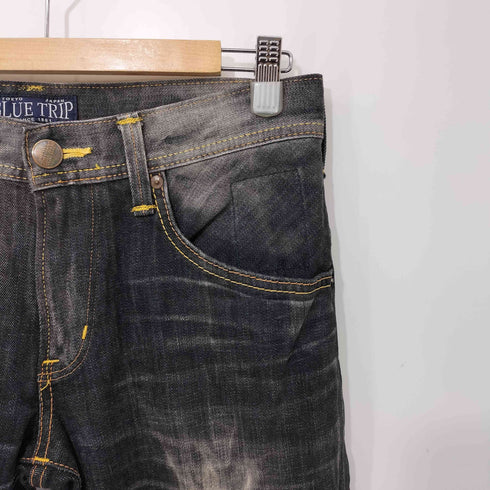 エドウィン EDWIN y2k BLUE TRIP ブリーチ加工 ブーツカット デニムパンツ メンズ US:30-31